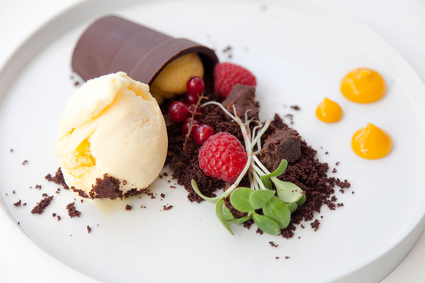 Maceta de chocolate