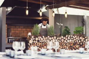 Nuestra parrilla con carbón y leña
